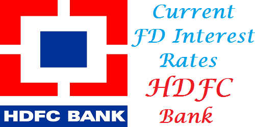 fixed deposit interest rates hdfc bank